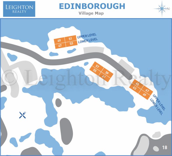 Edinborough Village Map - Ocean Edge